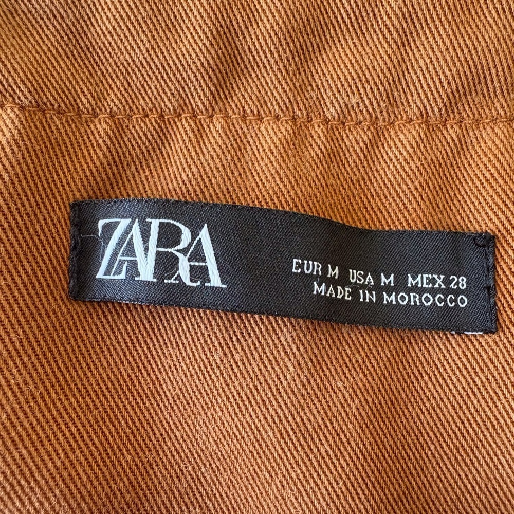 Zara Overalls Rust Color Size M 100% Lyocell Soft… - image 3